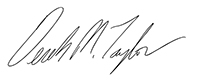 Signature Derek Taylor 