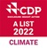 CDP A LIST 2022 Climate