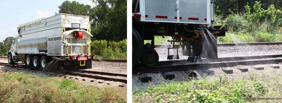 Vegetation management spray trucks