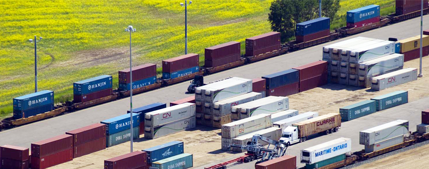 terminal intelligent du parc logistique de Calgary