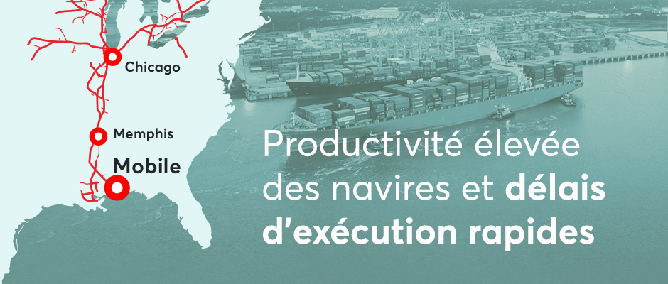 Le port de Mobile : fiable, performant et connecté