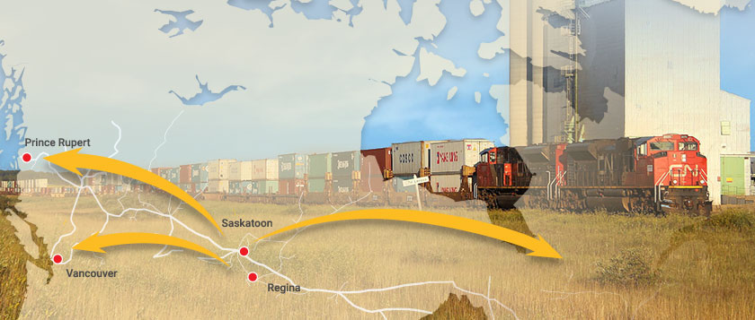 La chaîne d'approvisionnement intermodale pour les céréales